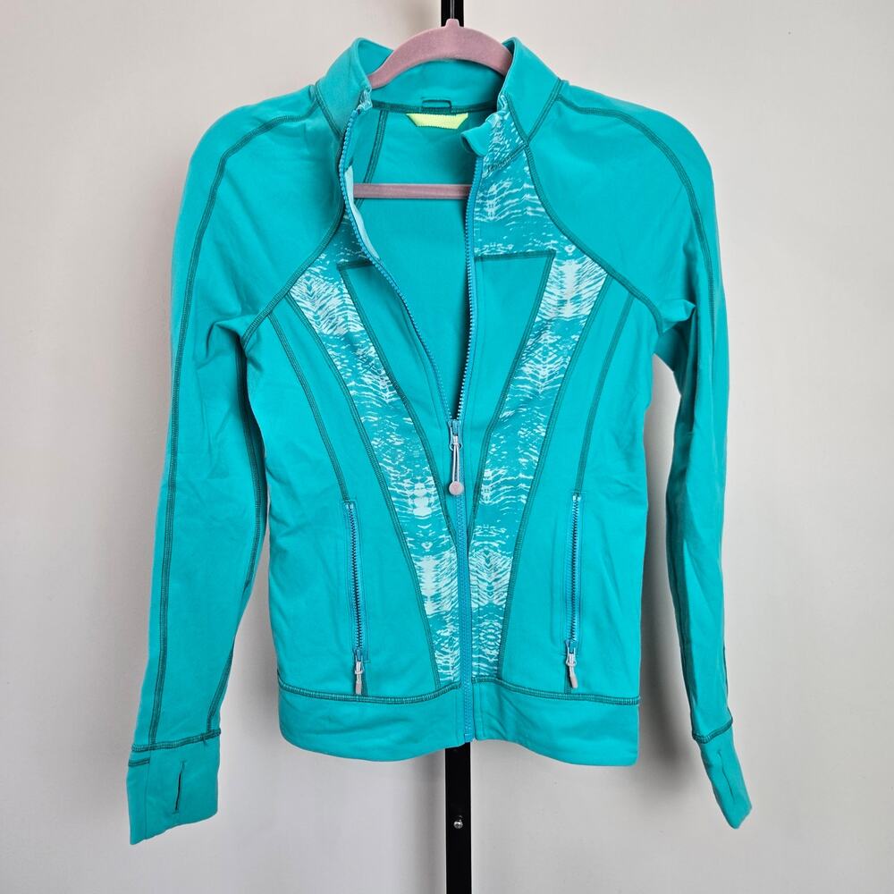 Ivivva Lululemon Girls Long Sleeve‎ Full Zip Running Track Jacket Performance 14